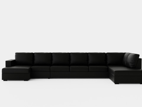 Crazy U Sofa Xxl Divan Left 3D मॉडल