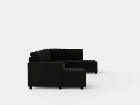 Crazy U Sofa Xxl Divan Left Anthracite 3D Model