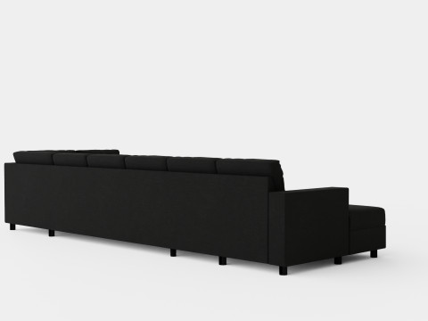 Crazy U Sofa Xxl Divan Left Anthracite Modello 3D