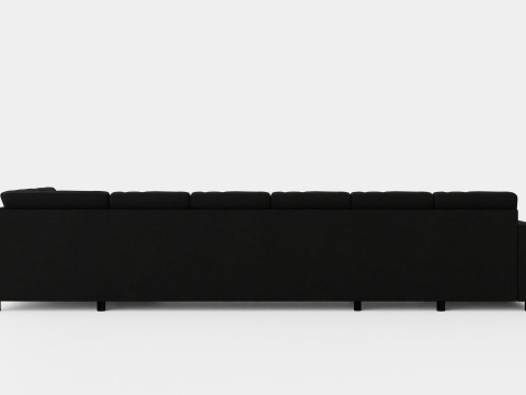 Crazy U Sofa Xxl Divan Left Anthracite Modello 3D