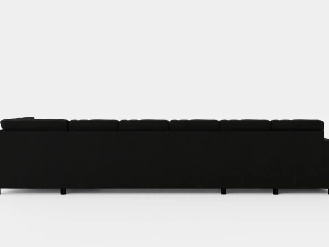 Crazy U Sofa Xxl Divan Left Anthracite 3D Model