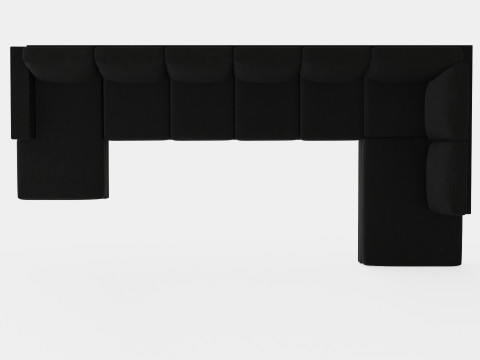 Crazy U Sofa Xxl Divan Left Anthracite Modello 3D