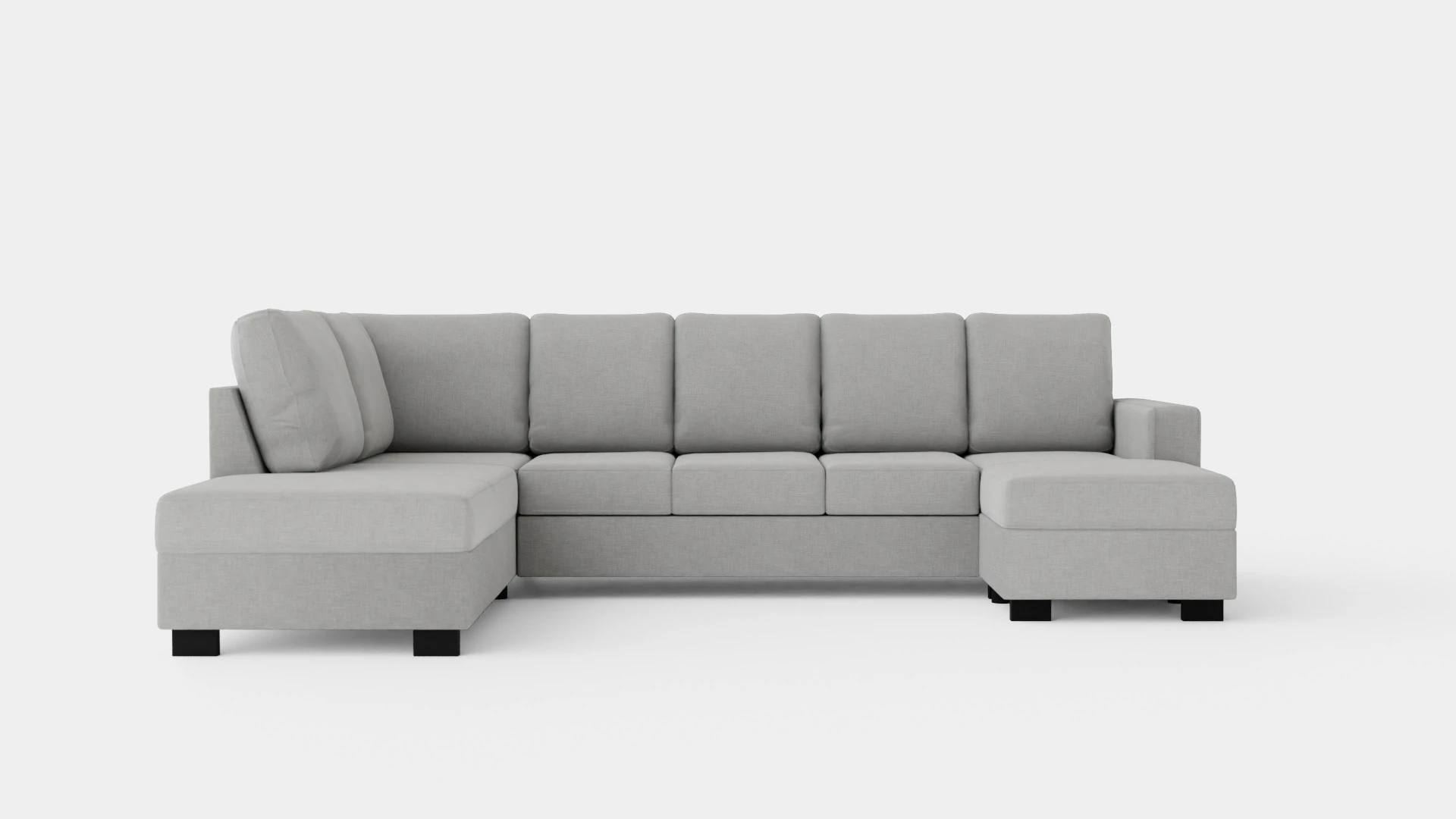 Crazy U Sofa Xxl Divan Right 3D Model .c4d .max .obj .3ds .fbx .stl .blend