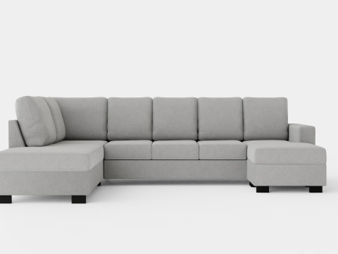 Crazy U Sofa Xxl Divan Right 3D Model
