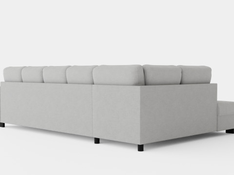 Crazy U Sofa Xxl Divan Right Modello 3D