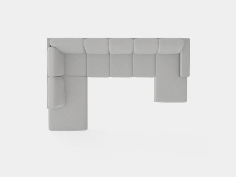 Crazy U Sofa Xxl Divan Right 3D Model