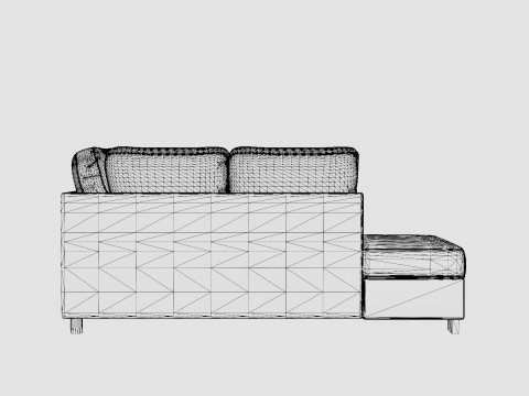 Crazy U Sofa Xxl Divan Right Modello 3D