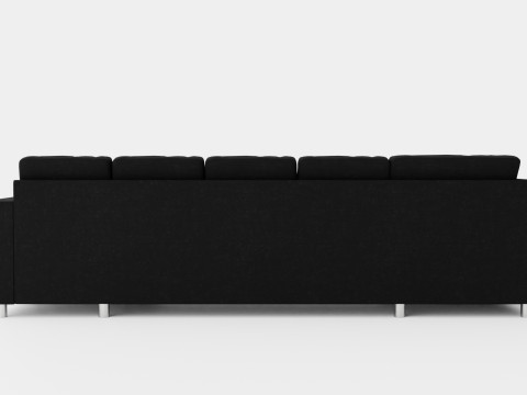 Crazy U Sofa Xxl Divan Right Anthracite Model 3D