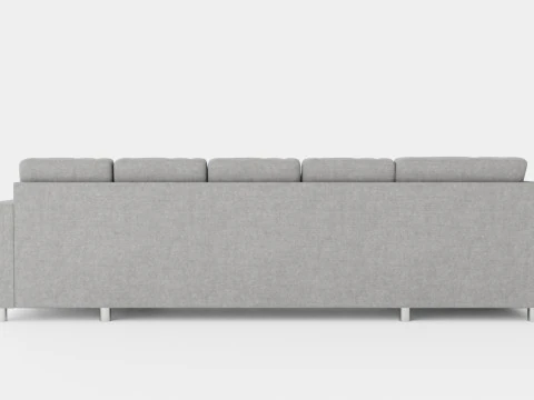 Crazy U Sofa Xxl Divan Right Light Gray 3D Model
