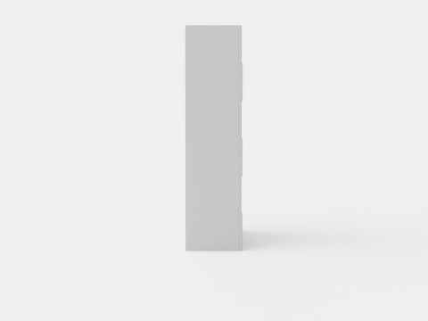Dama Display Cabinet White High Lacquer Model 3D