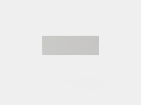Dama Display Cabinet White High Lacquer 3D Model