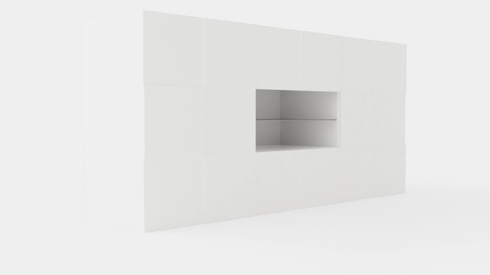 Dama Sideboard With Boxes 3D Model .c4d .max .obj .3ds .fbx .stl .blend 