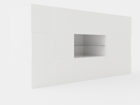 Dama Sideboard With Boxes 3D Model