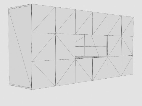 Dama Sideboard With Boxes 3D Model