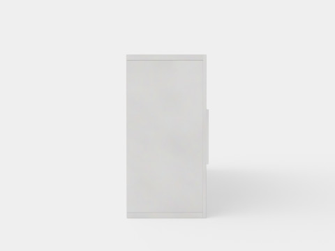 Dama Sideboard Large White High Gloss Lacquer 3D 모델
