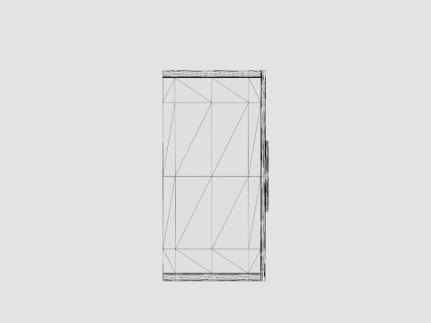 Dama Sideboard Large White High Gloss Lacquer 3D 모델