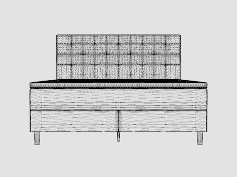 Diplomat Complete Bed Package Dark Gray Modello 3D