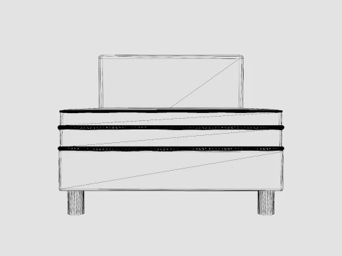 Divine Continental Bed 3D Model