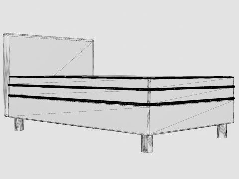 Divine Continental Bed 3D Model