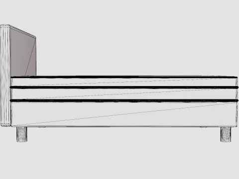 Divine Continental Bed 3D Model