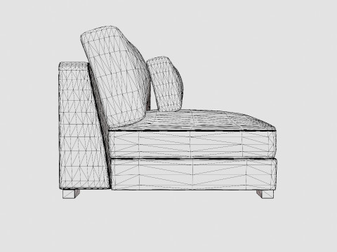 Dubai Mid Module Velvet 3D Model