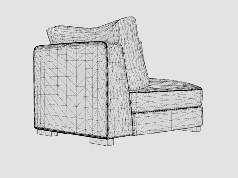 Dubai Mid Module Velvet 3D Model
