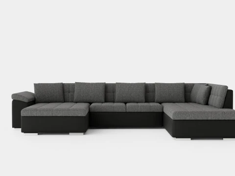 Dynir Corner Bed Sofa Divan Co Storage Left Gray Answer 3D Model