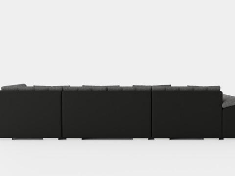 Dynir Corner Bed Sofa Divan Co Storage Left Gray Answer 3D-Modell