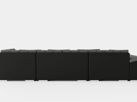 Dynir Corner Bed Sofa Divan Co Storage Left Gray Answer 3D Model