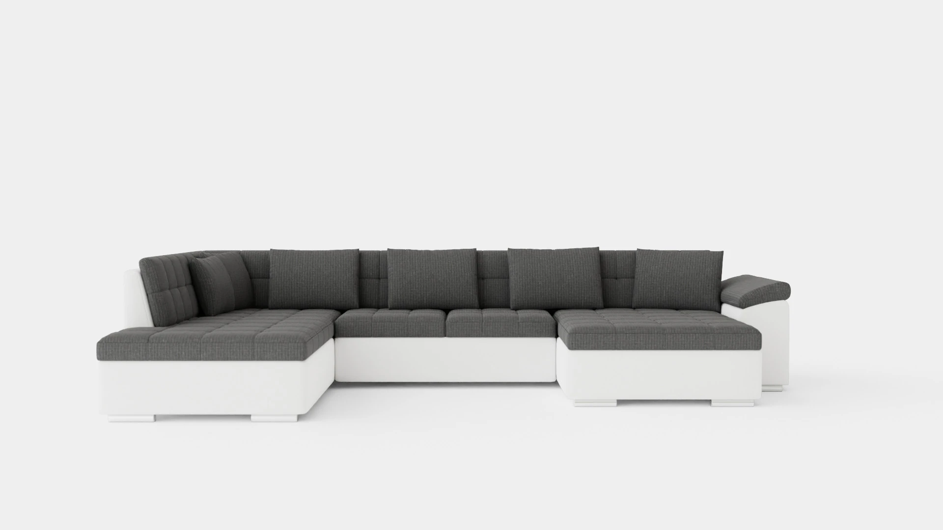 Dynir Corner Bed Sofa Divan Co Storage Right White Dark 3D Model .c4d .max .obj .3ds .fbx .stl .blend 