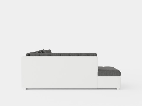 Dynir Corner Bed Sofa Divan Co Storage Right White Dark 3D Модель