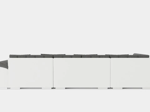 Dynir Corner Bed Sofa Divan Co Storage Right White Dark 3D Model