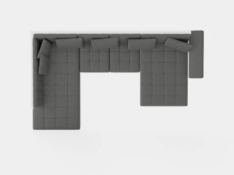 Dynir Corner Bed Sofa Divan Co Storage Right White Dark 3D Model