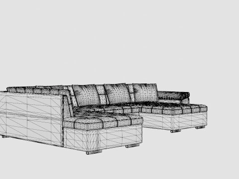 Dynir Corner Bed Sofa Divan Co Storage Right White Dark 3D Model