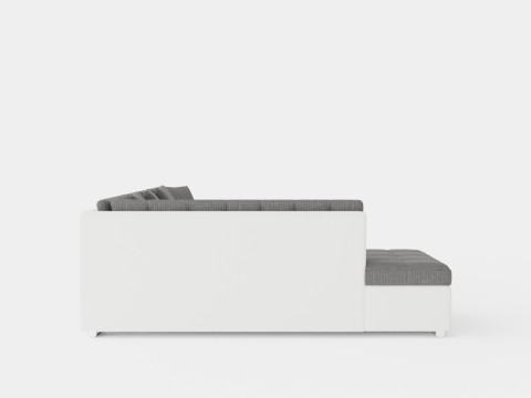 Dynir Corner Bed Sofa Divan Co Storage Right White Light Model 3D