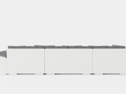 Dynir Corner Bed Sofa Divan Co Storage Right White Light Model 3D