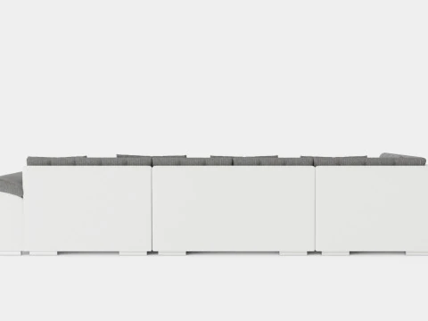 Dynir Corner Bed Sofa Divan Co Storage Right White Light 3D Model