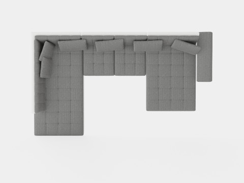 Dynir Corner Bed Sofa Divan Co Storage Right White Light Model 3D