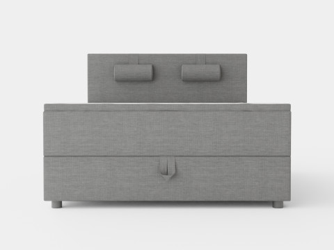 Edison Bed With Storage Light Gray Modelo 3D