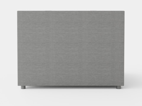 Edison Bed With Storage Light Gray Modelo 3D