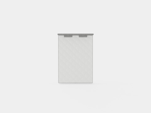 Edison Bed With Storage Light Gray Modelo 3D