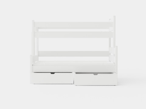 Eira Bunk Bed Co Storage White Model 3D
