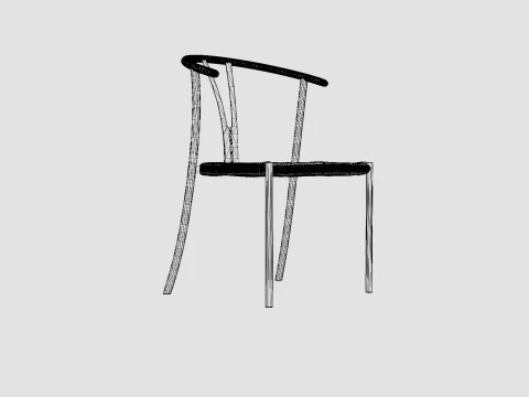 Elysia Dining Chair 3D Model
