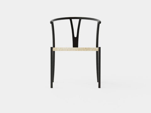 Elysia Dining Chair Steel Nature Spring Black 3Dモデル