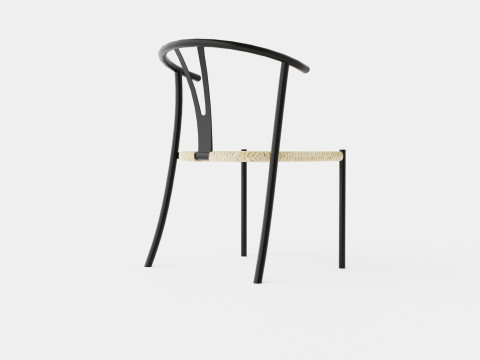 Elysia Dining Chair Steel Nature Spring Black 3Dモデル