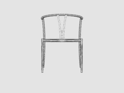 Elysia Dining Chair Steel Nature Spring Black 3Dモデル