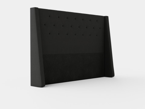 Empire Headboard Black 3D Model