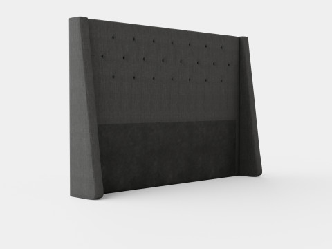 Empire Headboard Dark Gray 3D-Modell