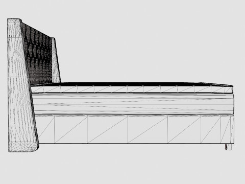 Empire Continental Bed 3D-Modell