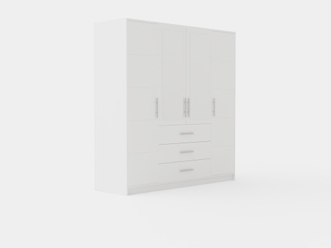 Escaldes Wardrobe White 3D 模型